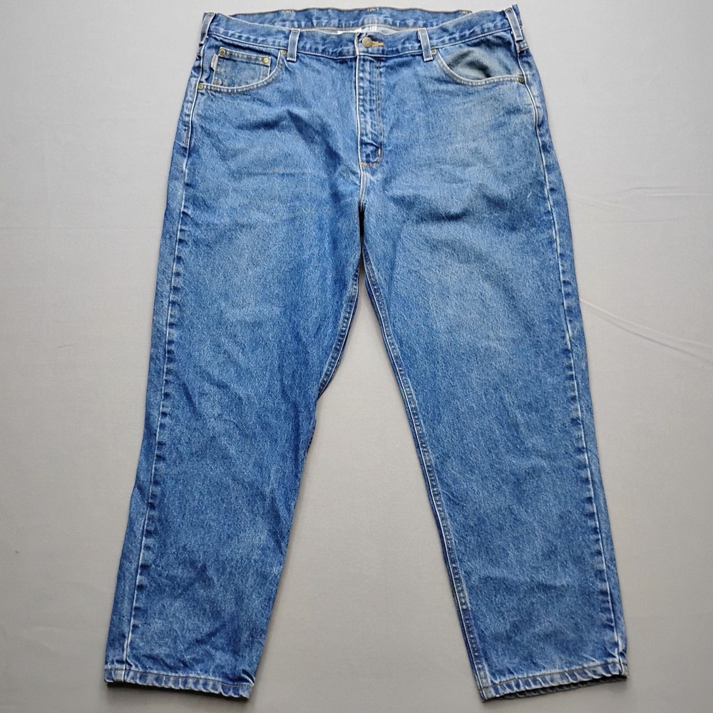 Carhartt B17-DST Relaxed Fit Jeans Mens 40x28 Blue Denim Work Pants